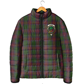 Cairns Tartan Padded Jacket with Family Crest Men's Padded Jacket - Tartan Vibes Clothing