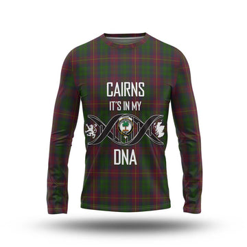 Cairns Tartan Long Sleeve T-Shirt with Family Crest DNA In Me Style Unisex - Tartan Vibes Clothing