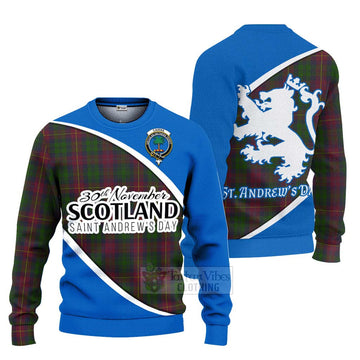 Tartan Vibes Clothing Cairns Family Crest Tartan Knitted Sweater Celebrate Saint Andrew's Day in Style