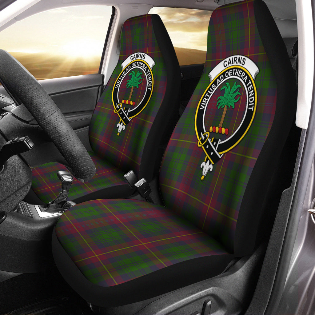 Cairns Tartan Car Seat Cover with Family Crest One Size - Tartanvibesclothing