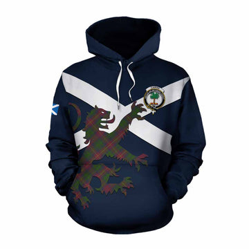 Cairns Tartan Lion Rampant Cotton Hoodie Proudly Display Your Heritage with Alba Gu Brath and Clan Name Pullover Hoodie XS - Tartan Vibes Clothing