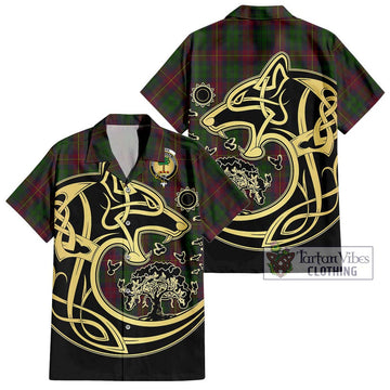 Cairns Tartan Hawaiian Shirt with Family Crest Celtic Wolf Style Kid - Tartan Vibes Clothing