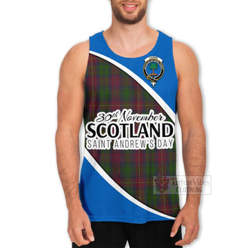 Cairns Family Crest Tartan Men's Tank Top Celebrate Saint Andrew's Day in Style Men - Tartan Vibes Clothing