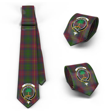 Cairns Tartan Classic Necktie with Family Crest