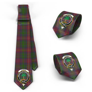 Cairns Tartan Classic Necktie with Family Crest Necktie One Size - Tartan Vibes Clothing