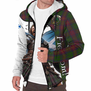 Tartan Vibes Clothing Cairns Crest Tartan Sherpa Hoodie Inspired by the Freedom of Scottish Warrior