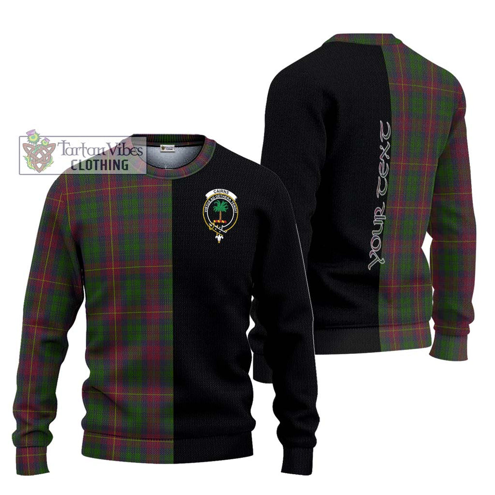 Cairns Tartan Ugly Sweater with Family Crest and Half Of Me Style Unisex - Tartan Vibes Clothing