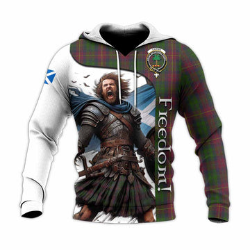 Tartan Vibes Clothing Cairns Crest Tartan Knitted Hoodie Inspired by the Freedom of Scottish Warrior