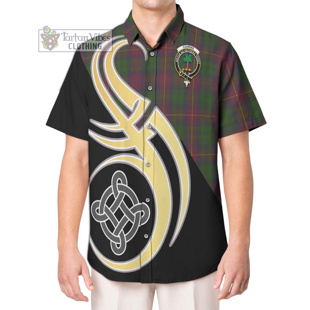 Cairns Tartan Hawaiian Shirt with Family Crest and Celtic Symbol Style Kid - Tartan Vibes Clothing