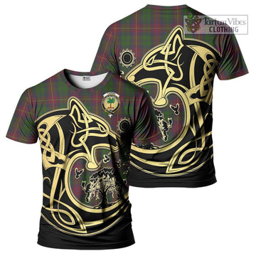 Cairns Tartan T-Shirt with Family Crest Celtic Wolf Style Kid's Shirt - Tartan Vibes Clothing