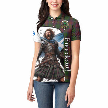 Tartan Vibes Clothing Cairns Crest Tartan Women's Polo Shirt Inspired by the Freedom of Scottish Warrior