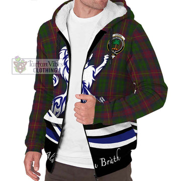 Cairns Tartan Sherpa Hoodie with Alba Gu Brath Regal Lion Emblem Unisex S - Tartan Vibes Clothing