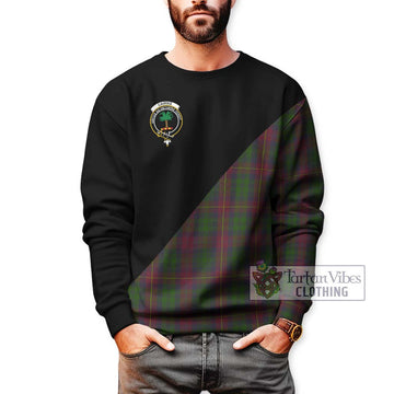 Cairns Tartan Sweatshirt with Family Crest and Military Logo Style Unisex - Tartan Vibes Clothing