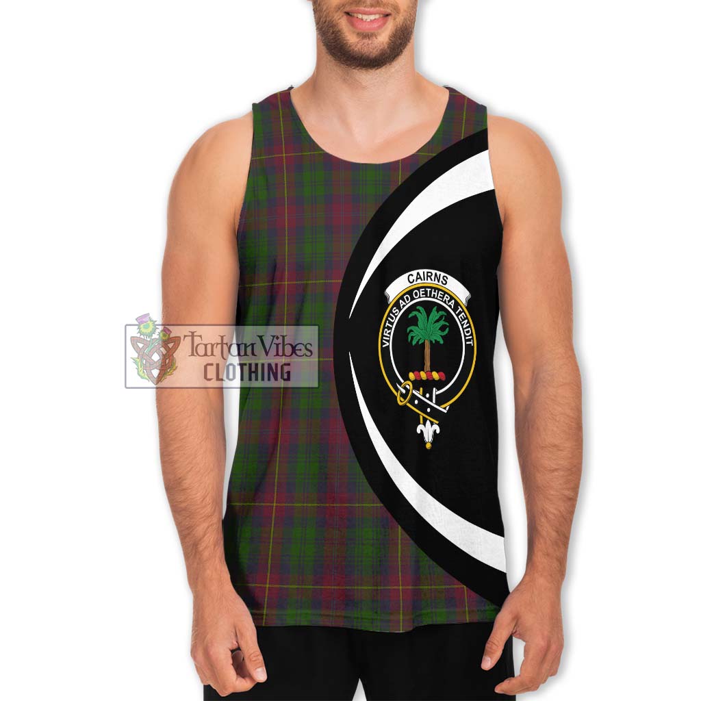 Cairns Tartan Men's Tank Top with Family Crest Circle Style Men - Tartan Vibes Clothing