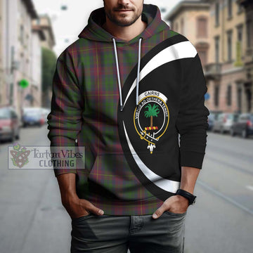 Cairns Tartan Hoodie with Family Crest Circle Style Zip Hoodie - Tartan Vibes Clothing