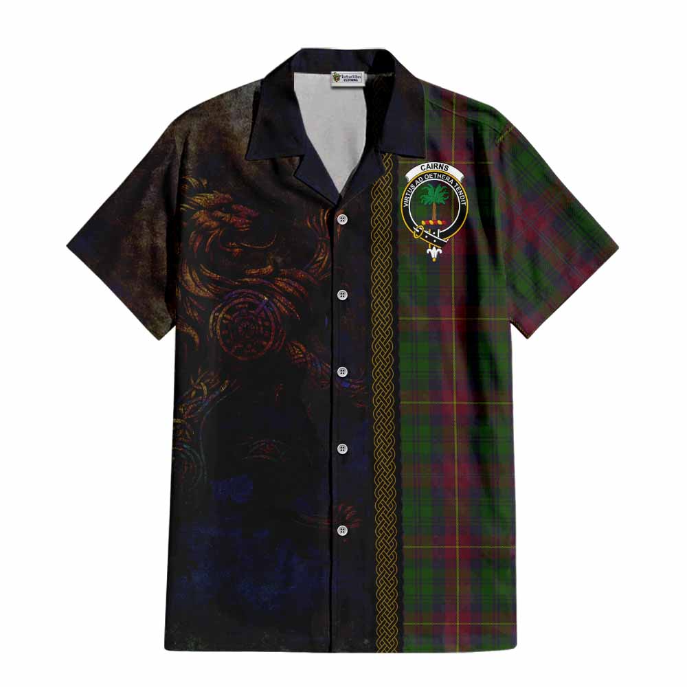 Cairns Tartan Family Crest Hawaiian Shirt Alba Gu Brath Be Brave Lion Ancient Style Kid - Tartan Vibes Clothing