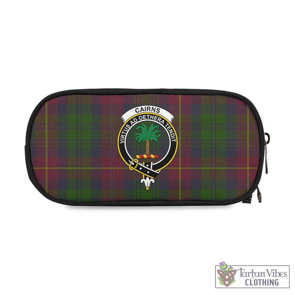 Tartan Vibes Clothing Cairns Tartan Pen and Pencil Case with Family Crest