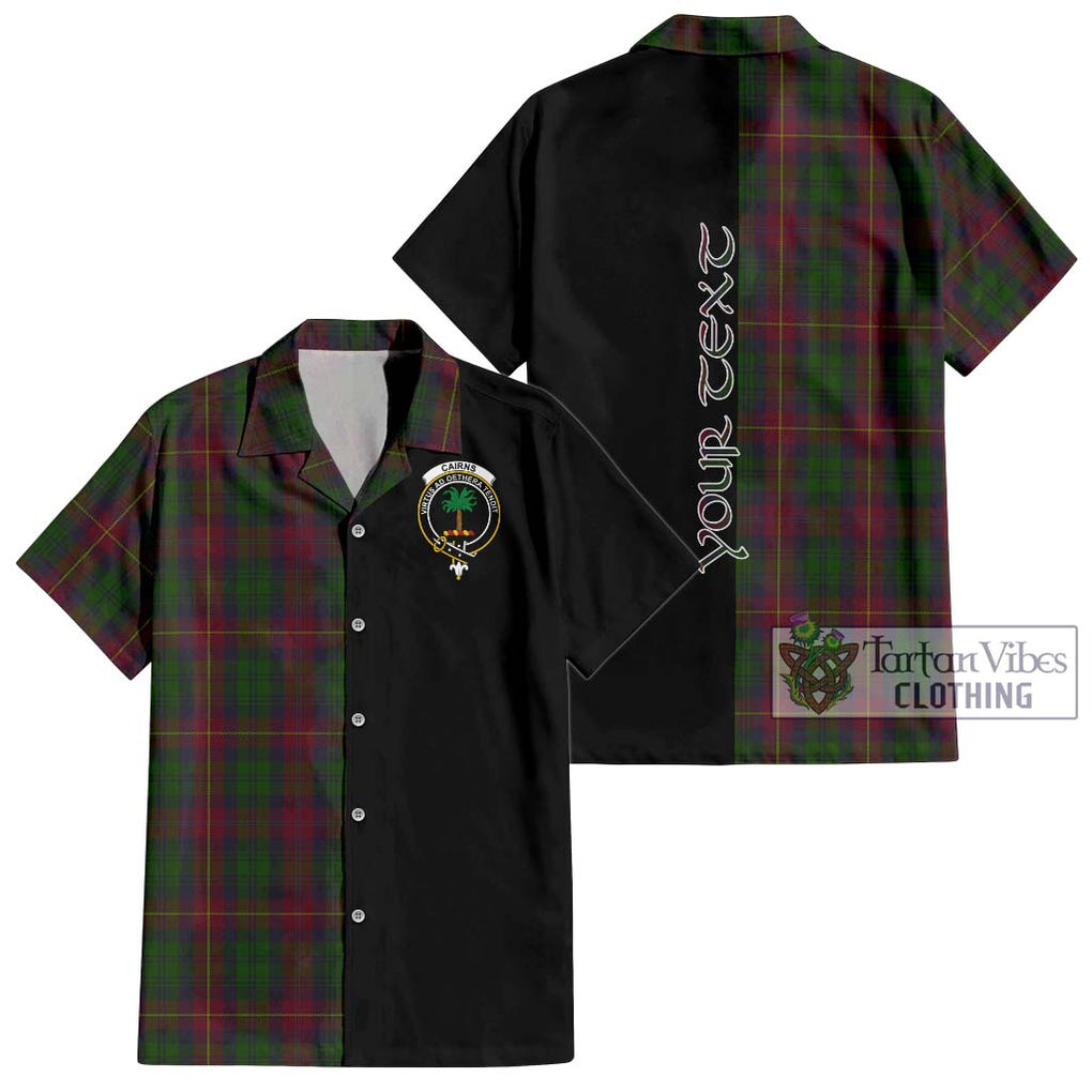 Cairns Tartan Hawaiian Shirt with Family Crest and Half Of Me Style Kid - Tartan Vibes Clothing
