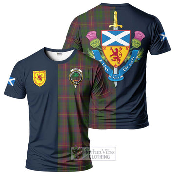 Cairns Tartan T-Shirt Alba with Scottish Lion Royal Arm Half Style Kid's Shirt - Tartan Vibes Clothing