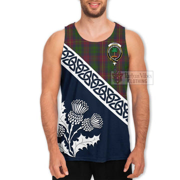 Cairns Tartan Men's Tank Top Featuring Thistle and Scotland Map Men - Tartan Vibes Clothing