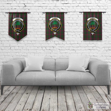 Cairns Tartan Gonfalon, Tartan Banner with Family Crest Rectangle - Tartan Vibes Clothing
