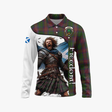 Tartan Vibes Clothing Cairns Crest Tartan Long Sleeve Polo Shirt Inspired by the Freedom of Scottish Warrior