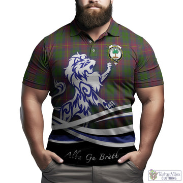 Cairns Tartan Polo Shirt with Alba Gu Brath Regal Lion Emblem Kid - Tartan Vibes Clothing