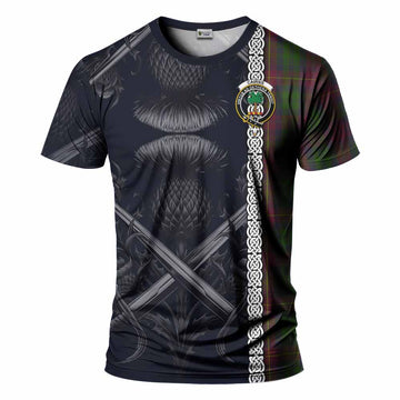 Cairns Tartan T-Shirt with Family Crest Cross Sword Thistle Celtic Vibes Kid's Shirt - Tartan Vibes Clothing