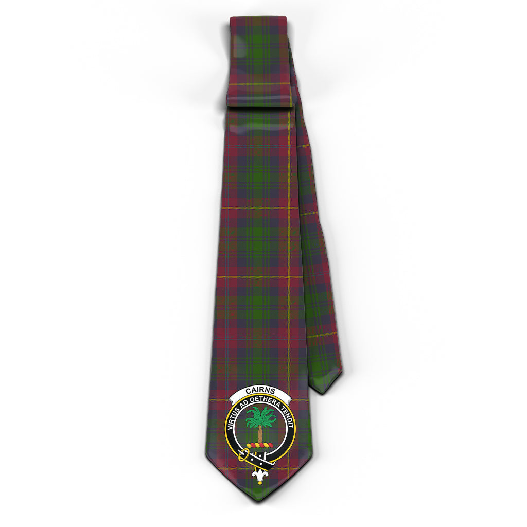 Cairns Tartan Classic Necktie with Family Crest - Tartan Vibes Clothing