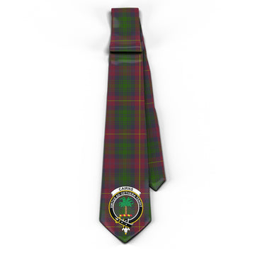 Cairns Tartan Classic Necktie with Family Crest