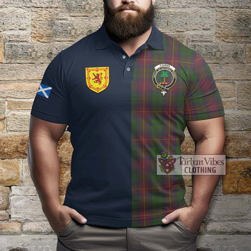 Cairns Tartan Polo Shirt Alba with Scottish Lion Royal Arm Half Style - Tartan Vibes Clothing