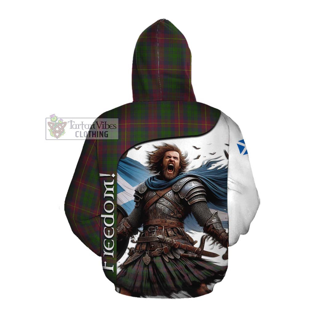Tartan Vibes Clothing Cairns Crest Tartan Cotton Hoodie Inspired by the Freedom of Scottish Warrior