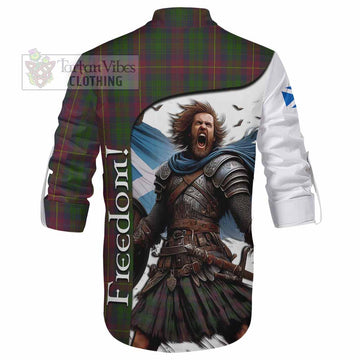 Tartan Vibes Clothing Cairns Crest Tartan Ghillie Kilt Shirt Inspired by the Freedom of Scottish Warrior