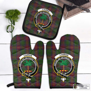 Cairns Tartan Combo Oven Mitt & Pot-Holder with Family Crest - Tartan Vibes Clothing