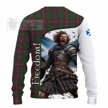 Tartan Vibes Clothing Cairns Crest Tartan Knitted Sweater Inspired by the Freedom of Scottish Warrior