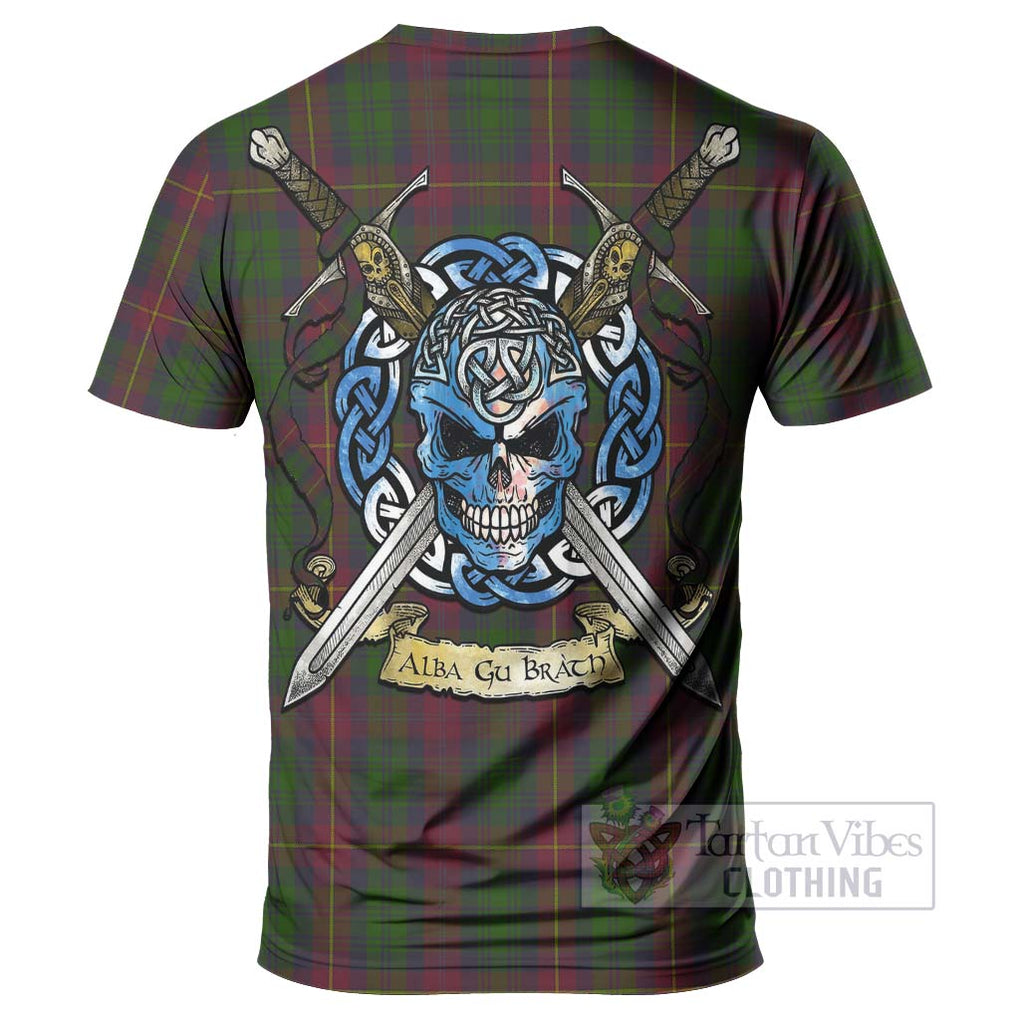 Cairns Tartan T-Shirt with Family Crest Celtic Skull Style - Tartan Vibes Clothing