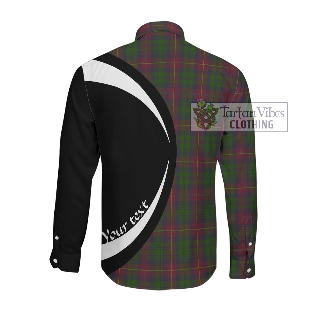 Cairns Tartan Long Sleeve Button Up with Family Crest Circle Style Men's Shirt - Tartan Vibes Clothing