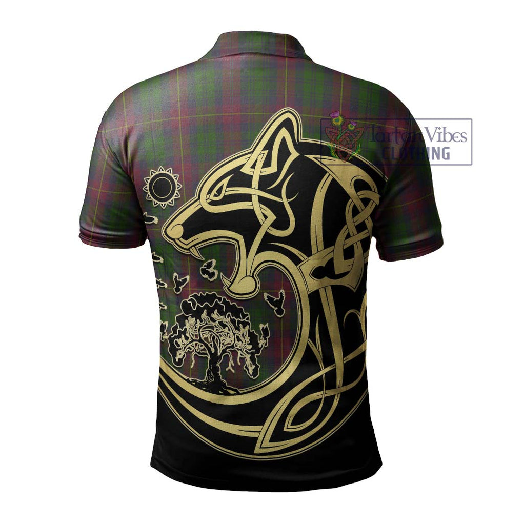 Cairns Tartan Polo Shirt with Family Crest Celtic Wolf Style - Tartan Vibes Clothing