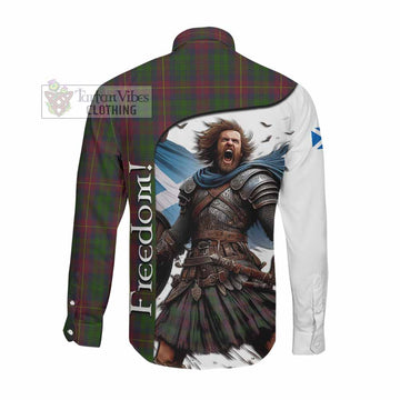 Tartan Vibes Clothing Cairns Crest Tartan Long Sleeve Button Shirt Inspired by the Freedom of Scottish Warrior