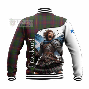 Tartan Vibes Clothing Cairns Crest Tartan Baseball Jacket Inspired by the Freedom of Scottish Warrior