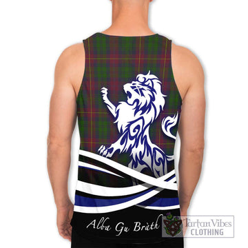 Cairns Tartan Men's Tank Top with Alba Gu Brath Regal Lion Emblem - Tartan Vibes Clothing