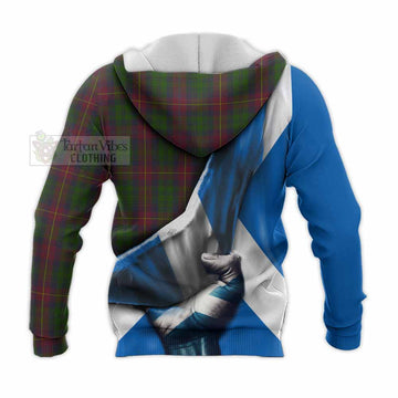 Cairns Tartan Knitted Hoodie with Family Crest Scotland Patriotic Style - Tartan Vibes Clothing