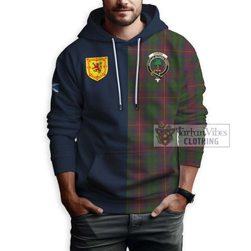 Cairns Tartan Hoodie Alba with Scottish Lion Royal Arm Half Style - Tartan Vibes Clothing
