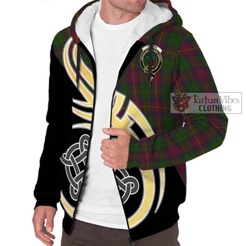 Cairns Tartan Sherpa Hoodie with Family Crest and Celtic Symbol Style - Tartan Vibes Clothing