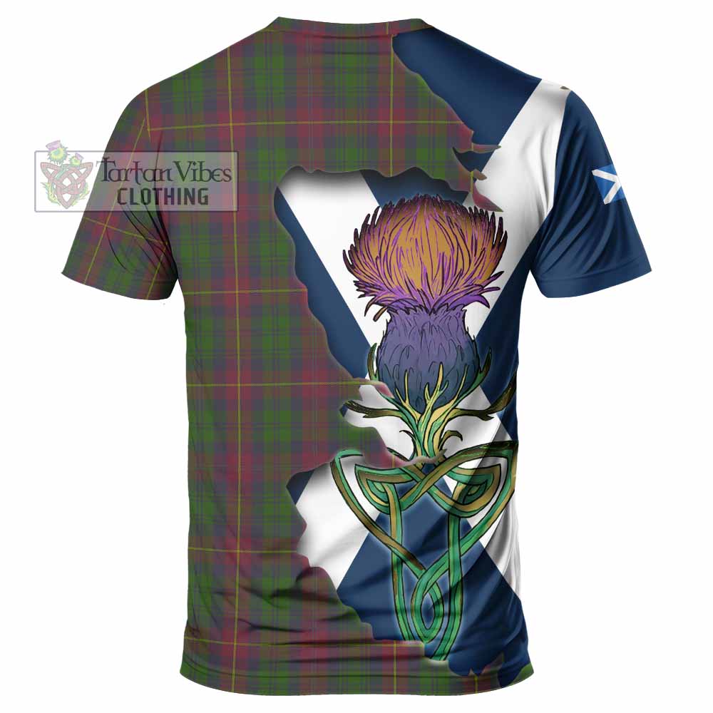 Tartan Vibes Clothing Cairns Tartan Family Crest T-Shirt Scottish Thistle Celtic Inspired