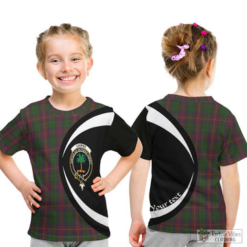 Cairns Tartan Kid T-Shirt with Family Crest Circle Style - Tartan Vibes Clothing