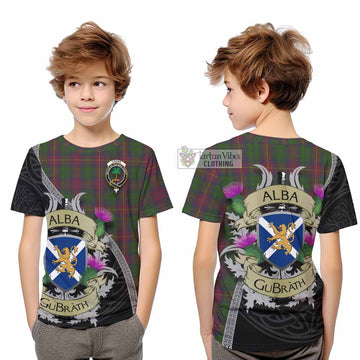 Cairns Tartan Family Crest Kid T-Shirt Lion Rampant Royal Thistle Shield Celtic Inspired - Tartan Vibes Clothing