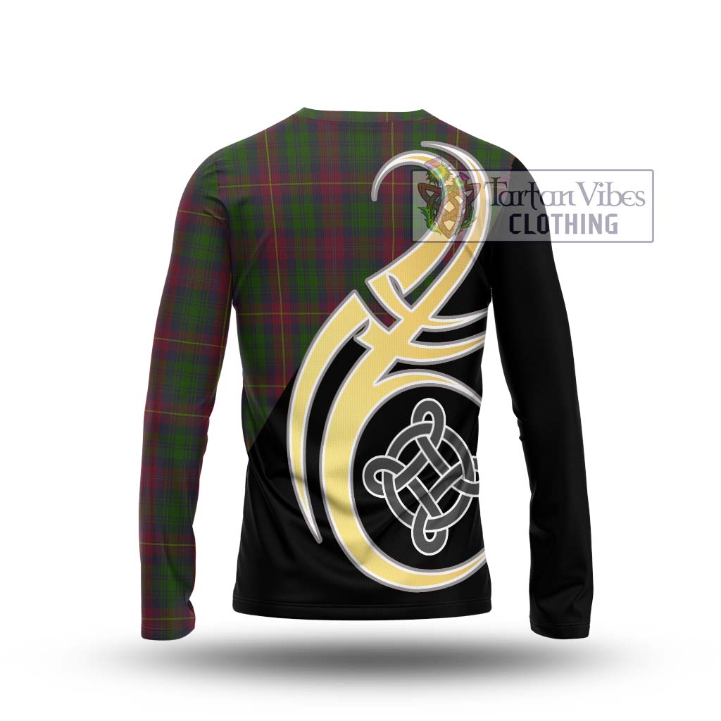 Cairns Tartan Long Sleeve T-Shirt with Family Crest and Celtic Symbol Style - Tartan Vibes Clothing