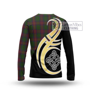 Cairns Tartan Long Sleeve T-Shirt with Family Crest and Celtic Symbol Style - Tartan Vibes Clothing