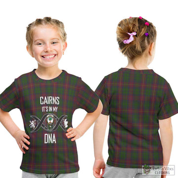 Cairns Tartan Kid T-Shirt with Family Crest DNA In Me Style - Tartan Vibes Clothing